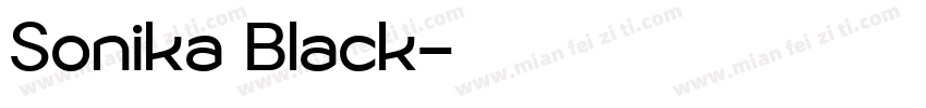 Sonika Black字体转换
